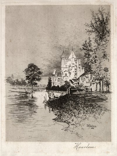 Haarlem, 1884. alkotó: Joseph Pennell