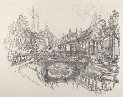 Landwehr-csatorna, Berlin alkotó: Joseph Pennell