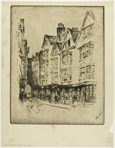 Old London utolsó, Ruhavásár alkotó: Joseph Pennell
