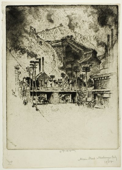 Main Street, Mahanoy City alkotó: Joseph Pennell