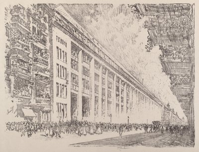 Déli nap, General Electric Works, Berlin, 1921. alkotó: Joseph Pennell