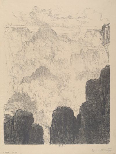 Köd a kanyonban, 1912. II. sz. alkotó: Joseph Pennell
