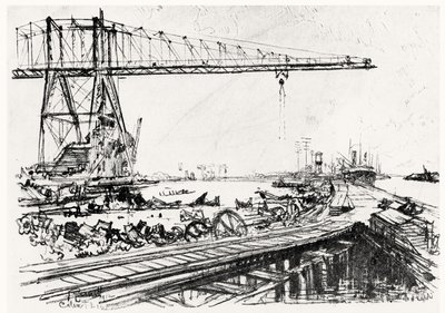 Mount Hope, II. lemez a Panama-csatornából, Joseph Pennell, 1912 (szén) alkotó: Joseph Pennell