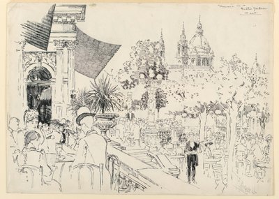 Zene a nyilvános kertben alkotó: Joseph Pennell
