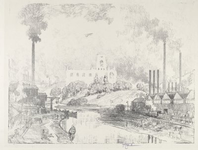 Béke és háború, 1916. alkotó: Joseph Pennell