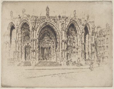 San Maclou tornáca, Rouen alkotó: Joseph Pennell