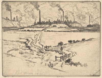 Potlands, Longport, 1909. szeptember (Stokes?) alkotó: Joseph Pennell