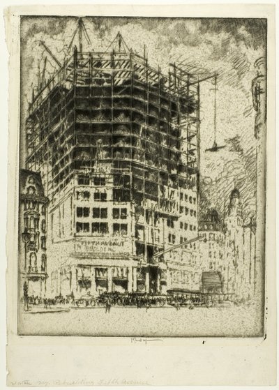 A Fifth Avenue újjáépítése alkotó: Joseph Pennell