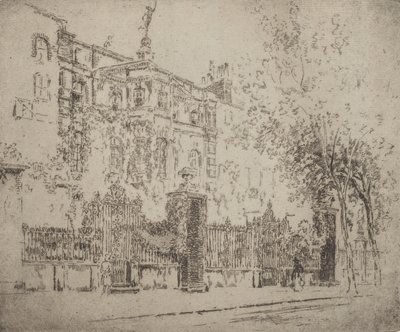 Rossetti háza, 1906. alkotó: Joseph Pennell