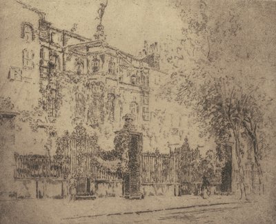 Rossetti háza, 1906. alkotó: Joseph Pennell