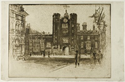 A Szent Jakab-palota, a Szent Jakab utcából alkotó: Joseph Pennell