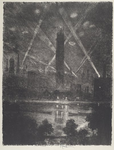 Lövés, 1916. alkotó: Joseph Pennell