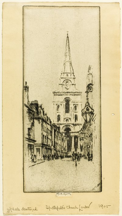 Spitalfields templom alkotó: Joseph Pennell