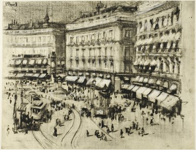 Nyári nap Madridban alkotó: Joseph Pennell