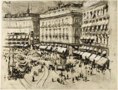 Nyári nap Madridban alkotó: Joseph Pennell