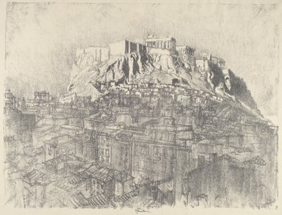 Napkelte az Akropolisz felett alkotó: Joseph Pennell