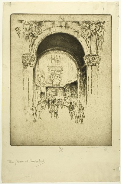 Swan a Leadenhallban alkotó: Joseph Pennell