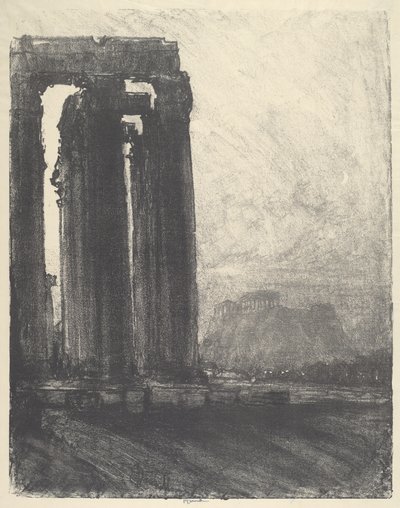 Jupiter temploma, este, 1913. alkotó: Joseph Pennell