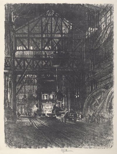The Armor Plate Press, 1917. alkotó: Joseph Pennell