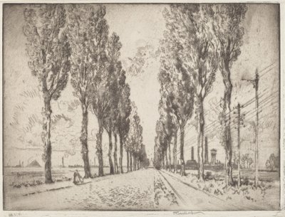 Az Avenue, Valenciennes alkotó: Joseph Pennell