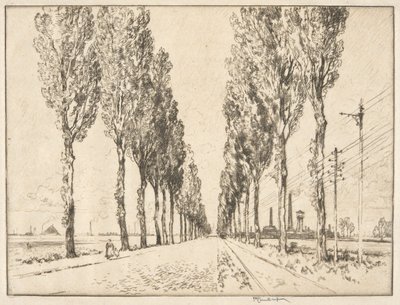 Az Avenue Valenciennes közelében alkotó: Joseph Pennell