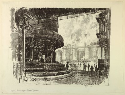 A nagyolvasztó alapja alkotó: Joseph Pennell