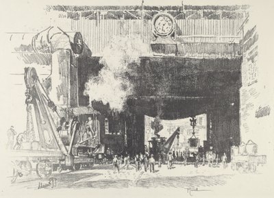 A nagy bolt nagy kapuja, 1916. alkotó: Joseph Pennell