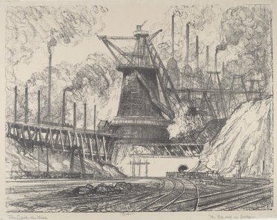 A nagy acélmű, Gary, Indiana alkotó: Joseph Pennell