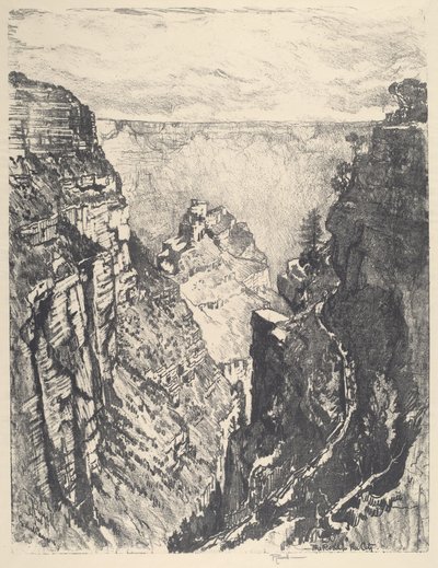 A fényes angyalok nyoma, 1912. alkotó: Joseph Pennell