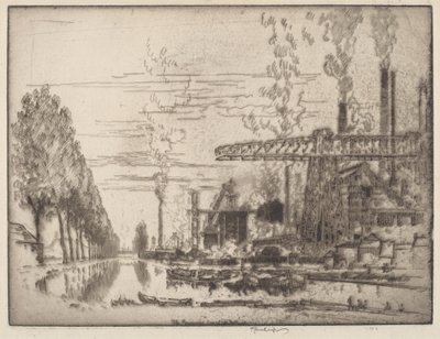 A brüsszeli csatorna, A modern Hobbema alkotó: Joseph Pennell