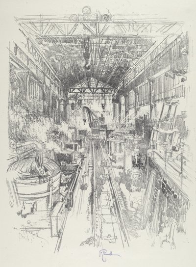 Az üstök, 1916. alkotó: Joseph Pennell