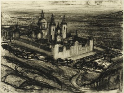 Az Escorial Fülöp székéből (Fülöp széke) alkotó: Joseph Pennell