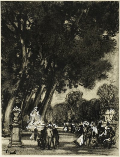 A sziget kertje, Aranjuez alkotó: Joseph Pennell