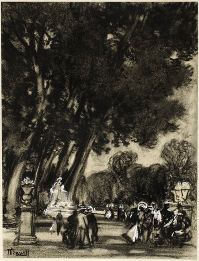 A sziget kertje, Aranjuez alkotó: Joseph Pennell