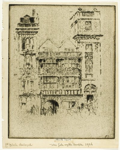 A templom kapuja alkotó: Joseph Pennell