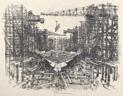 A Keel, 1917. alkotó: Joseph Pennell