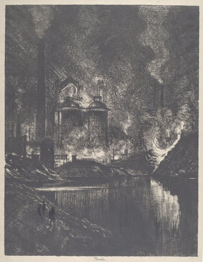 A Tűz tava, Charleroi alkotó: Joseph Pennell