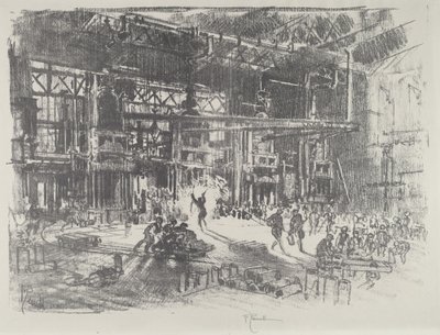A sajtók, 1916. alkotó: Joseph Pennell