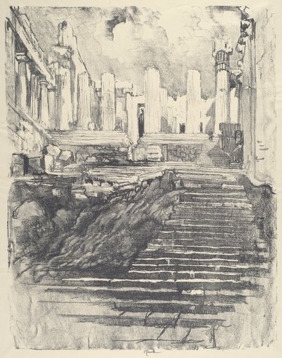 Út az Akropoliszhoz, 1913. alkotó: Joseph Pennell