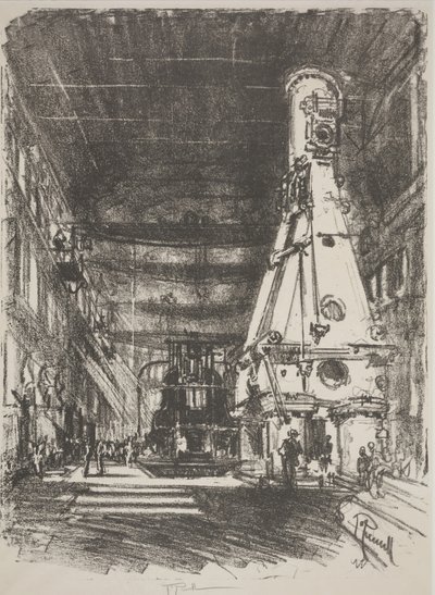 A fehér és fekete kalapács (litho) alkotó: Joseph Pennell