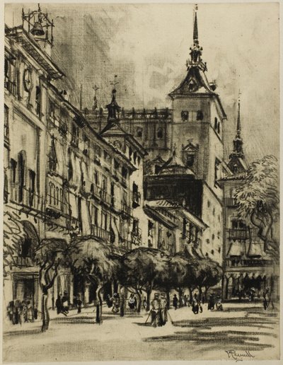 A Zocodover, Toledo alkotó: Joseph Pennell