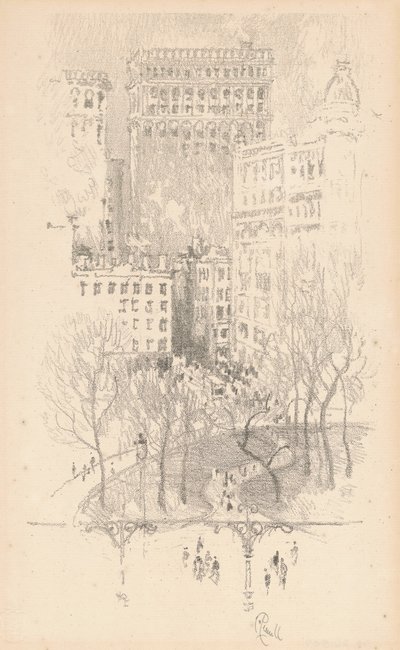 Union Square, 1904. alkotó: Joseph Pennell
