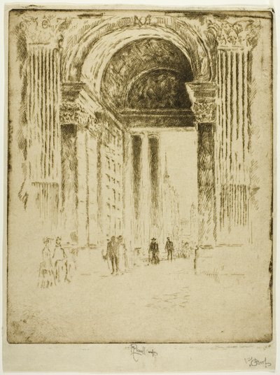 Nyugati ajtó, Szent Pál templom alkotó: Joseph Pennell