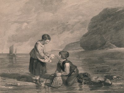 „Fiatal garnélarákfogók”, 19. század eleje. alkotó: Joseph Phelps