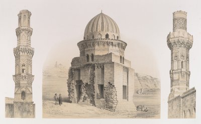 87. Sírok és minaretek, Kairó, 1843. alkotó: Joseph Philibert Girault De Prangey
