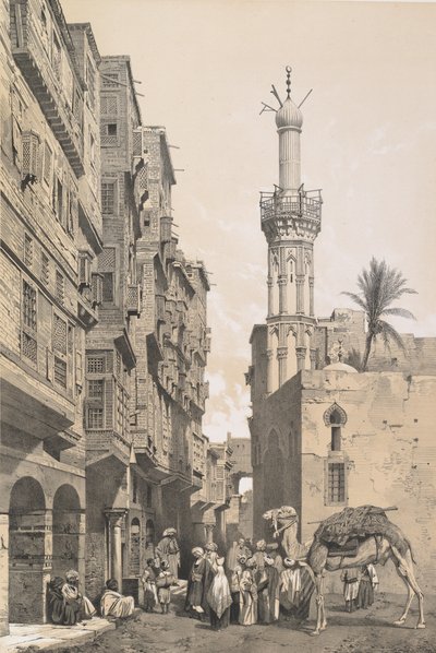 88. Egy utca Rosette-ben, 1843. alkotó: Joseph Philibert Girault De Prangey
