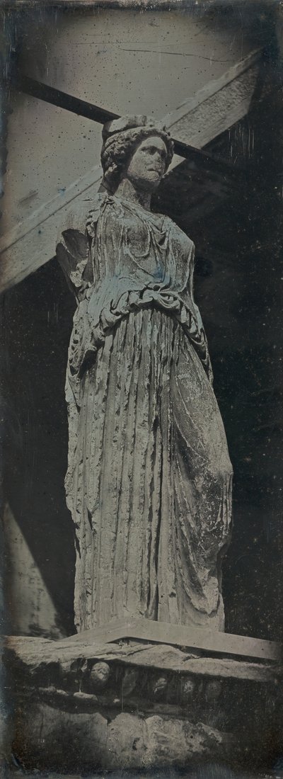 Caryatid, Erechtheion, Athén, 1842. alkotó: Joseph Philibert Girault De Prangey
