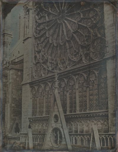 Rózsaablak, Notre-Dame katedrális, Párizs, 1841. alkotó: Joseph Philibert Girault De Prangey