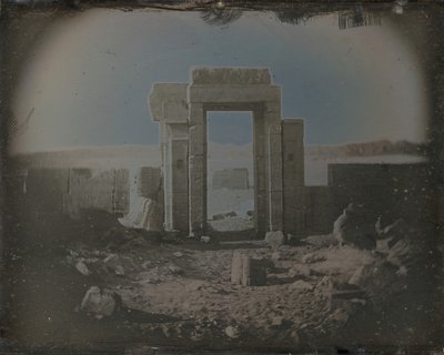 Hórusz temploma, Edfu, 1842-44. alkotó: Joseph Philibert Girault De Prangey