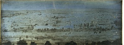 Jeruzsálem: panoráma az Olajfák hegyéről alkotó: Joseph Philibert Girault De Prangey